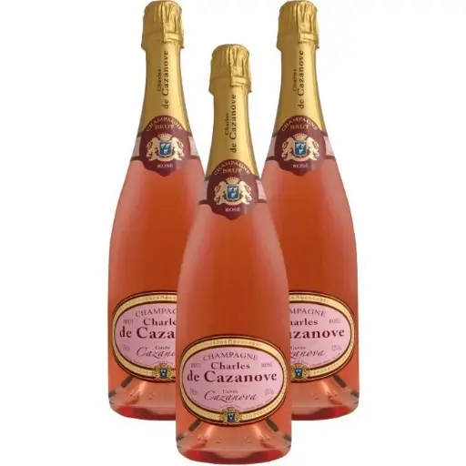 Champagne rosée lot de 3